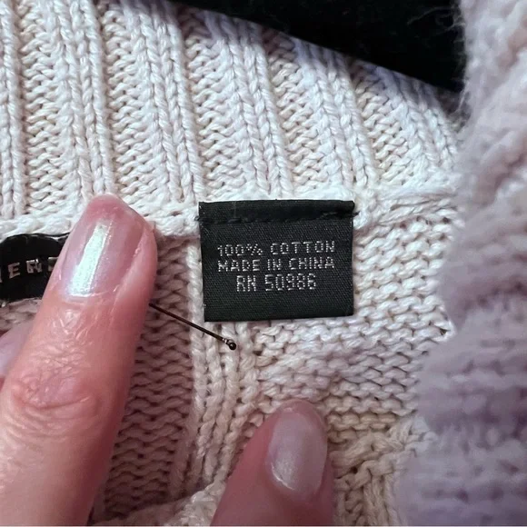 Jeanne Pierre women sweater Size: M Color: beige - Picture 6 of 9